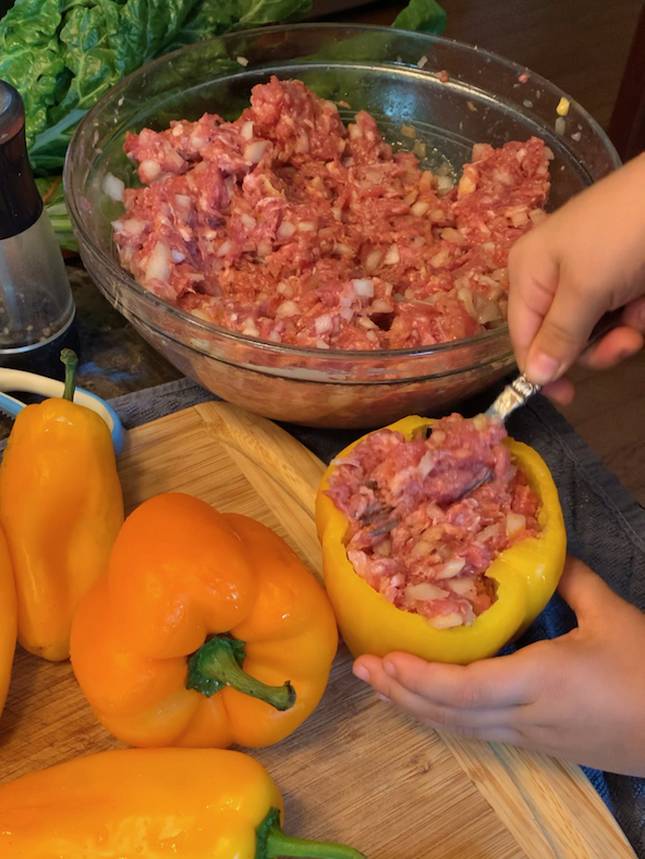 Stuffing Peppers